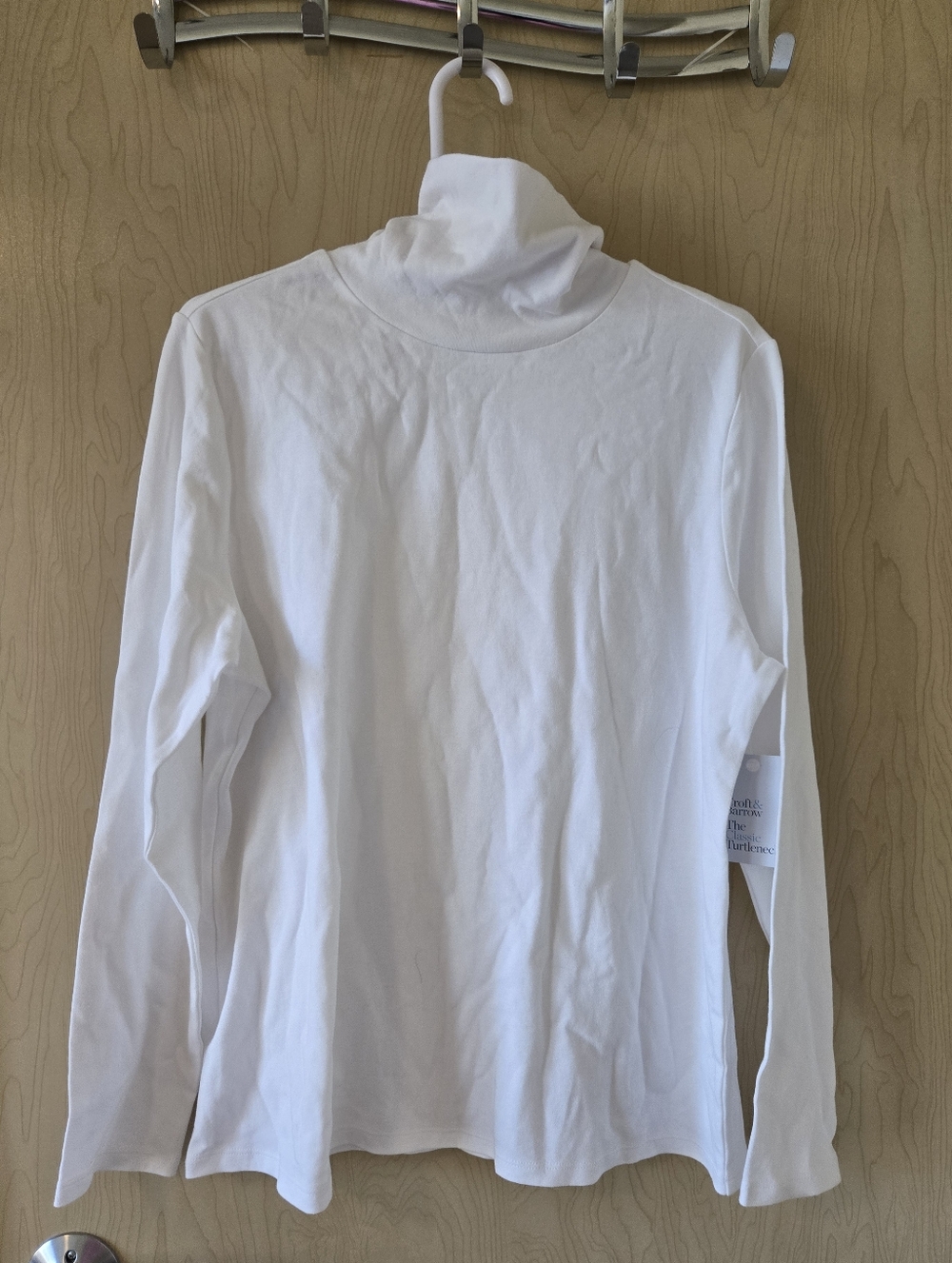 NWT Croft&Barrow White Turtleneck Top (XL)